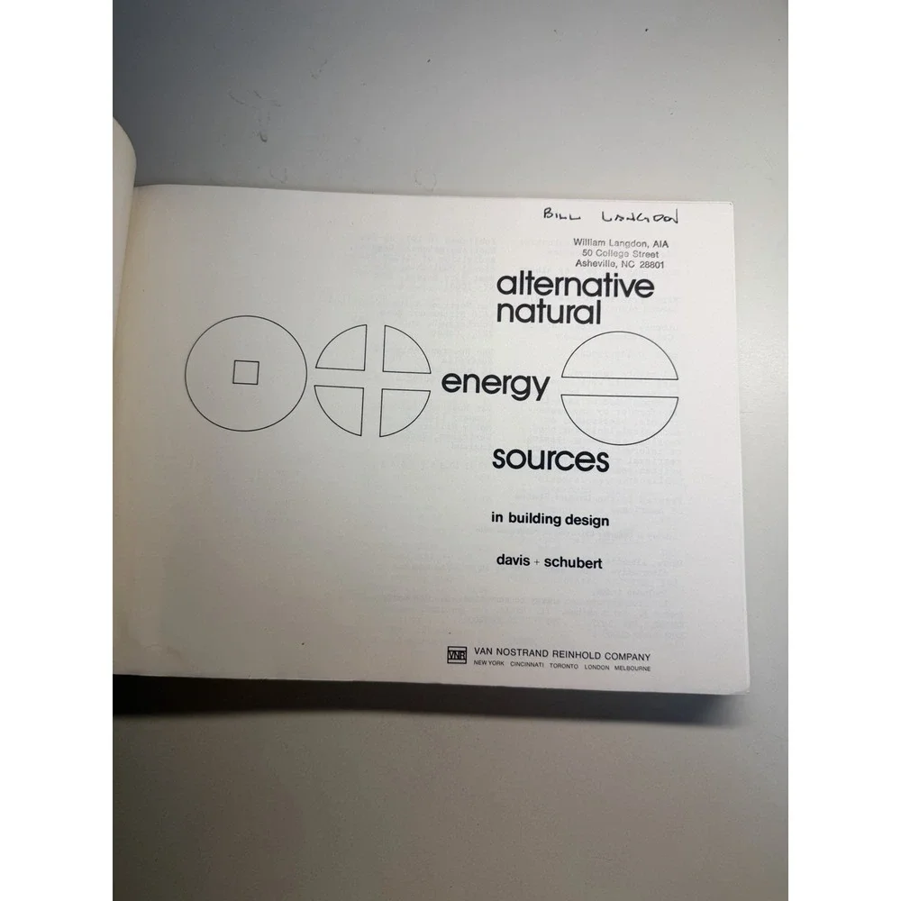Albert J Davis, Robert P Schubert / ALTERNATIVE NATURAL ENERGY SOURCES 1977